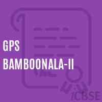 Gps Bamboonala-Ii Primary School Logo