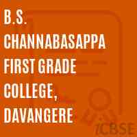 B.S. Channabasappa First Grade college, Davangere Logo