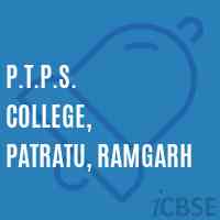 P.T.P.S. College, Patratu, Ramgarh Logo