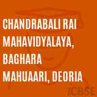 Chandrabali Rai Mahavidyalaya, Baghara Mahuaari, Deoria College Logo