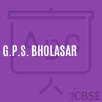 G.P.S. Bholasar Primary School Logo