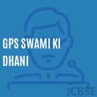 Gps Swami Ki Dhani Primary School Logo