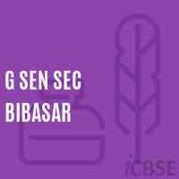 G Sen Sec Bibasar High School Logo