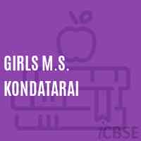 Girls M.S. Kondatarai Middle School Logo