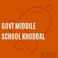Govt Middile School Khoddal Logo