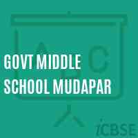 Govt Middle School Mudapar Logo