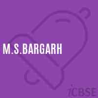 M.S.Bargarh High School Logo