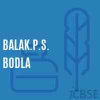 Balak.P.S. Bodla Primary School Logo