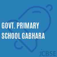 Govt. Primary School Gabhara Logo