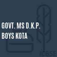 Govt. Ms D.K.P. Boys Kota Middle School Logo
