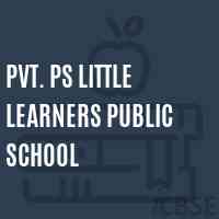Pvt. Ps Little Learners Public School Logo