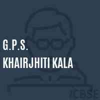 G.P.S. Khairjhiti Kala Primary School Logo