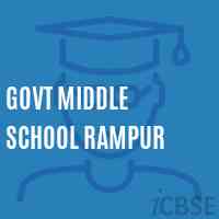 Govt Middle School Rampur Logo