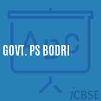 Govt. Ps Bodri Primary School Logo