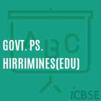 Govt. Ps. Hirrimines(Edu) Primary School Logo
