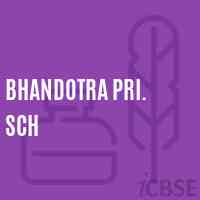 Bhandotra Pri. Sch Middle School Logo