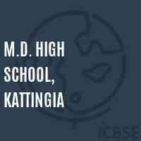 M.D. High School, Kattingia Logo