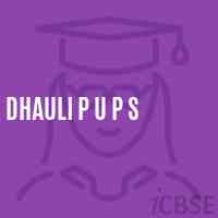 Dhauli P U P S Middle School Logo
