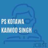 Ps Kotawa Kaimod Singh Primary School Logo