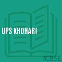 Ups Khohari Primary School Logo