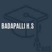 Badapalli H.S School Logo