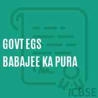 Govt Egs Babajee Ka Pura Primary School Logo