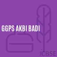 Ggps Akbi Badi Primary School Logo