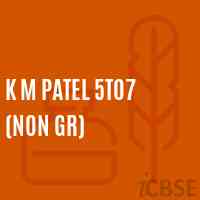 K M Patel 5To7 (Non Gr) Middle School Logo