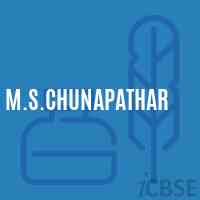 M.S.Chunapathar Middle School Logo