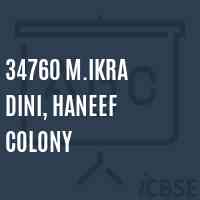 34760 M.Ikra Dini, Haneef Colony Middle School Logo