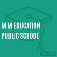 M M Education Public School Logo