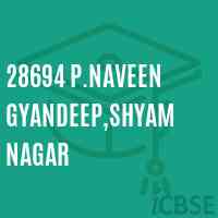 28694 P.Naveen Gyandeep,Shyam Nagar Middle School Logo