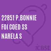 22851 P.Bonnie Foi Coed Ss Narela S Senior Secondary School Logo