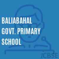 Baliabahal Govt. Primary School Logo