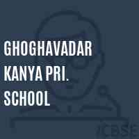 Ghoghavadar Kanya Pri. School Logo