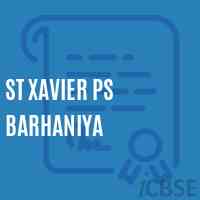 St Xavier Ps Barhaniya Primary School Logo