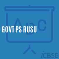 Govt Ps Rusu Primary School Logo