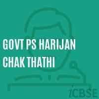 Govt Ps Harijan Chak Thathi Primary School Logo