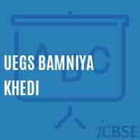 Uegs Bamniya Khedi Primary School Logo