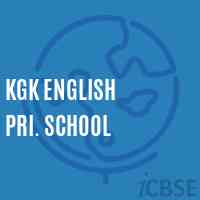 Kgk English Pri. School Logo