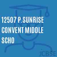 12507 P.Sunrise Convent Middle Scho Middle School Logo