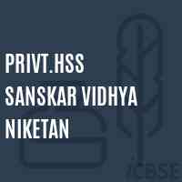 Privt.Hss Sanskar Vidhya Niketan Senior Secondary School Logo