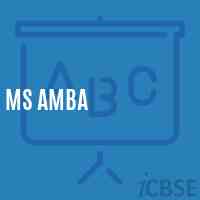 Ms Amba Middle School Logo