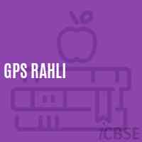 Gps Rahli Primary School Logo