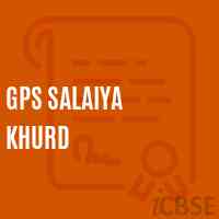 Gps Salaiya Khurd Middle School Logo