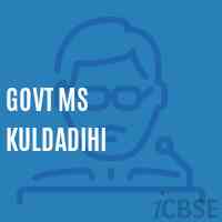 Govt Ms Kuldadihi Middle School Logo
