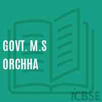Govt. M.S Orchha Middle School Logo