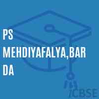 Ps Mehdiyafalya,Barda Primary School Logo