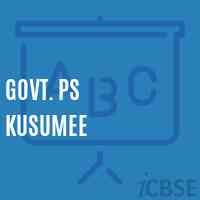 Govt. Ps Kusumee Primary School Logo