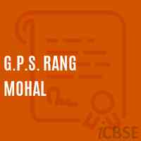 G.P.S. Rang Mohal Primary School Logo